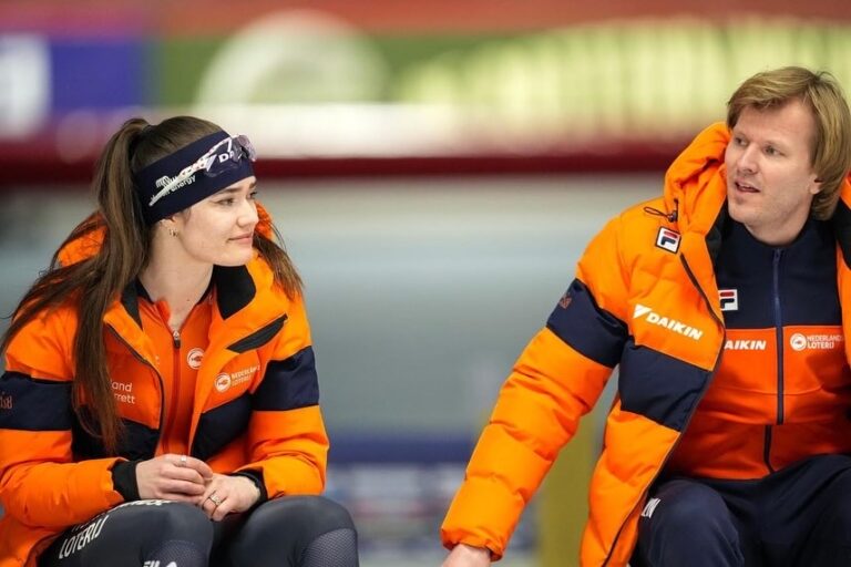 Isabel Grevent Ian Steen WK sprint Inzell